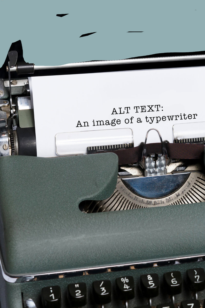 Alt Text:  An image of a typewriter.